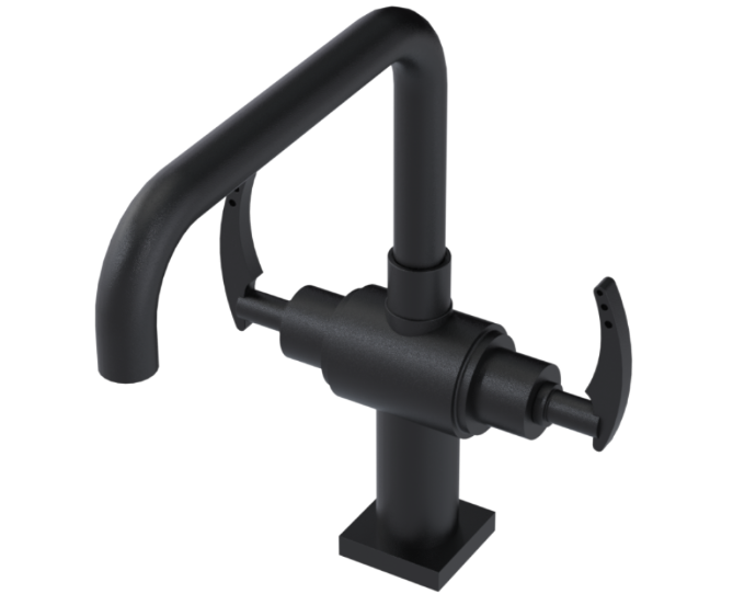 RUBINET 8DLGL LaSalle Two Handle Single Hole Kitchen Set with Genesis Spout