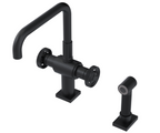 RUBINET 8DLGSR LaSalle Two Handle Single Hole Kitchen Set with Genesis Spout with Hand Spray