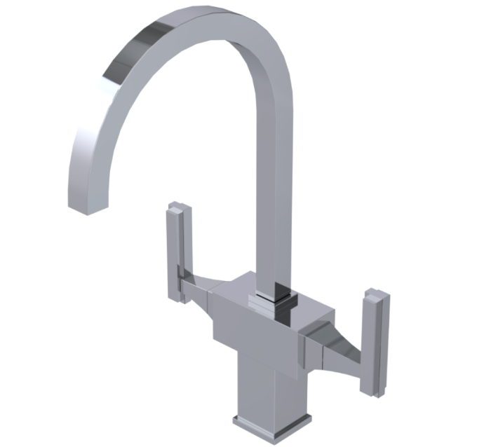 RUBINET 8DMQL Matthew Quinn Two Handle Single Hole Kitchen Set Main image