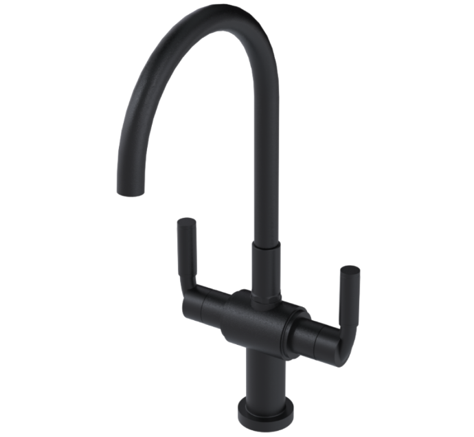 RUBINET 8DNVL Nouveau Two Handle Single Hole Kitchen Set