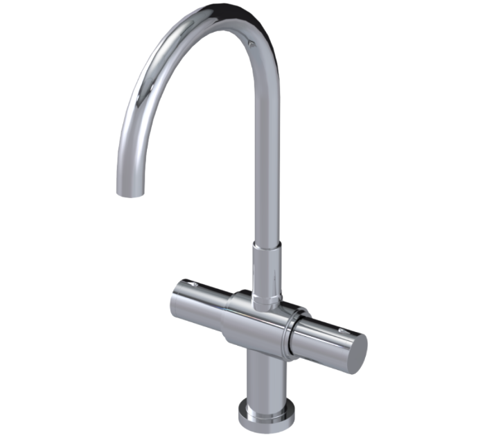 RUBINET 8DNVR Nouveau Two Handle Single Hole Kitchen Set Main image