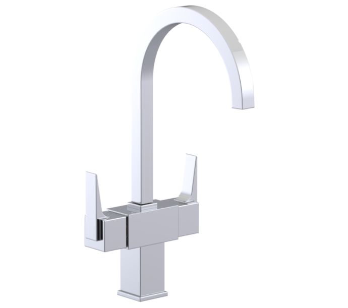 RUBINET 8DRSL Seven Two Handle Single Hole Kitchen Set