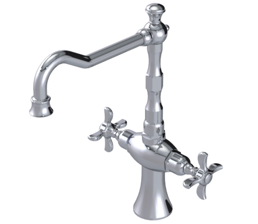 RUBINET 8DRVC Raven Two Handle Single Hole Kitchen Set