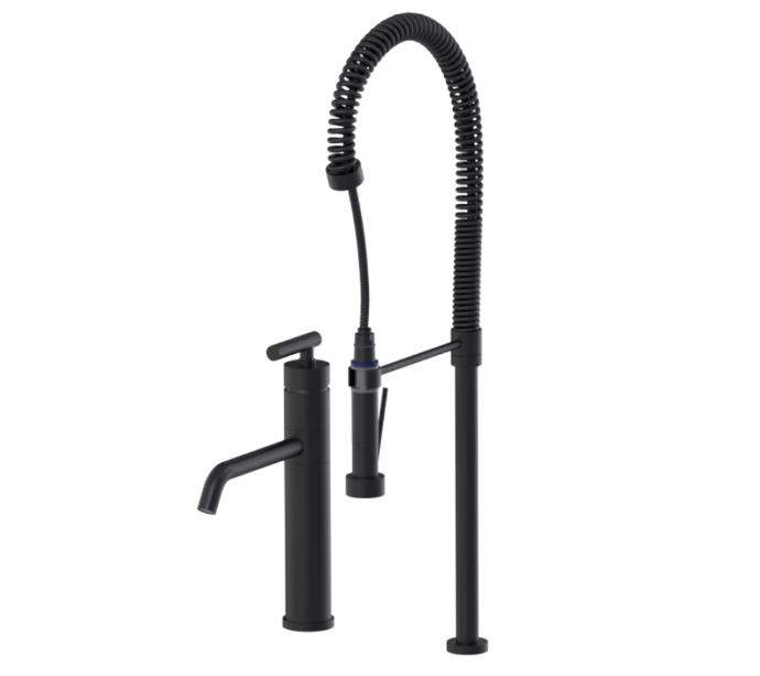 RUBINET 8IGNL Genesis Single Control Kitchen Set with Industrial Spray