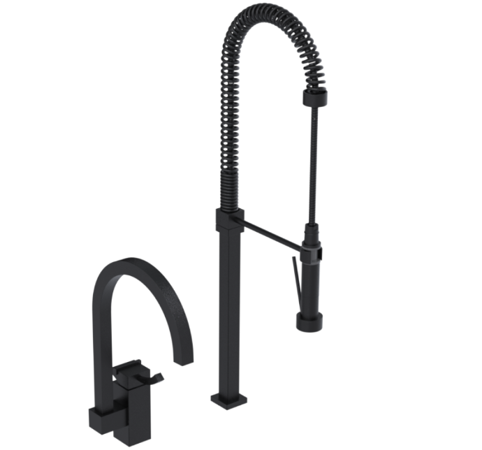 RUBINET 8IMQL Matthew Quinn Single Control Kitchen Set with Industrial Spray Secondary image