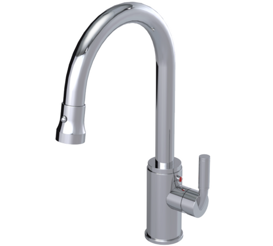 RUBINET 8JNVL Nouveau Single Control Kitchen set with Retractable Dual Function Spray