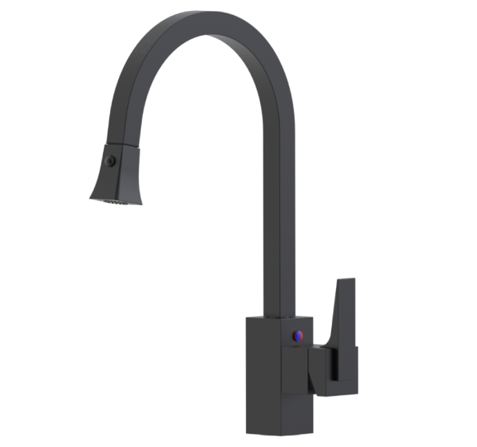 RUBINET 8JRSL Seven Single Control Kitchen set with Retractable Dual Function Spray