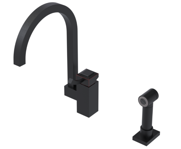 RUBINET 8MICSL Ice Single Control Kitchen set with Hand Spray Secondary image