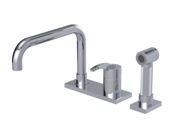 RUBINET 8MLGSL LaSalle Single Control Kitchen Set with Hand Spray with Genesis Spout