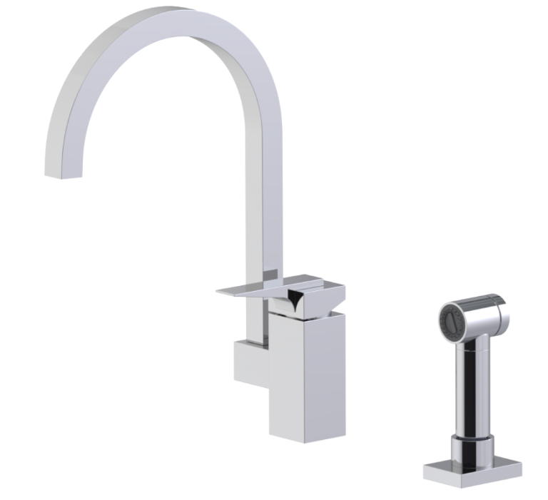 RUBINET 8MRSSL Seven Single Control Kitchen set with Hand Spray