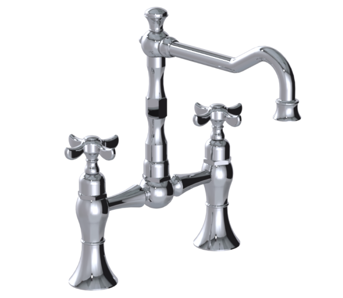 RUBINET 8VRVC Raven Kitchen Bridge Faucet Main image