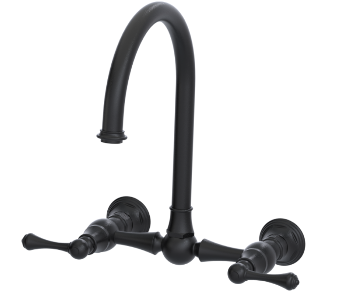 RUBINET 8WFML Jasmin Wall Mount Kitchen Bridge Faucet