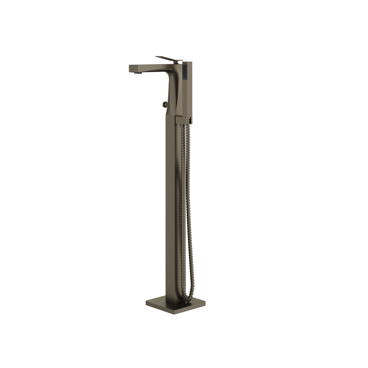 Aquabrass Chicane 19N85 Floor-Mount Tub Filler with Ha