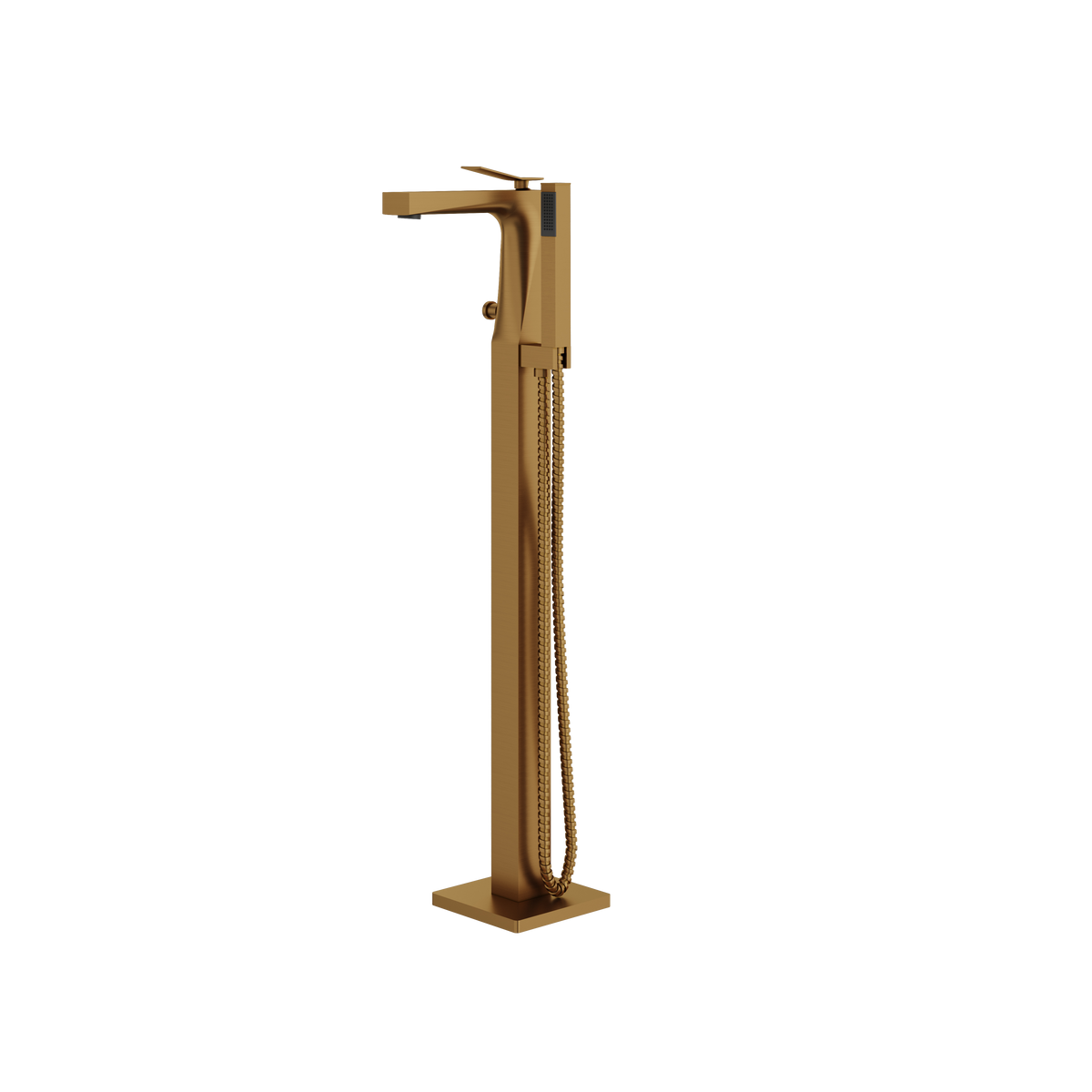 Aquabrass Chicane 19N85 Floor-Mount Tub Filler with Ha