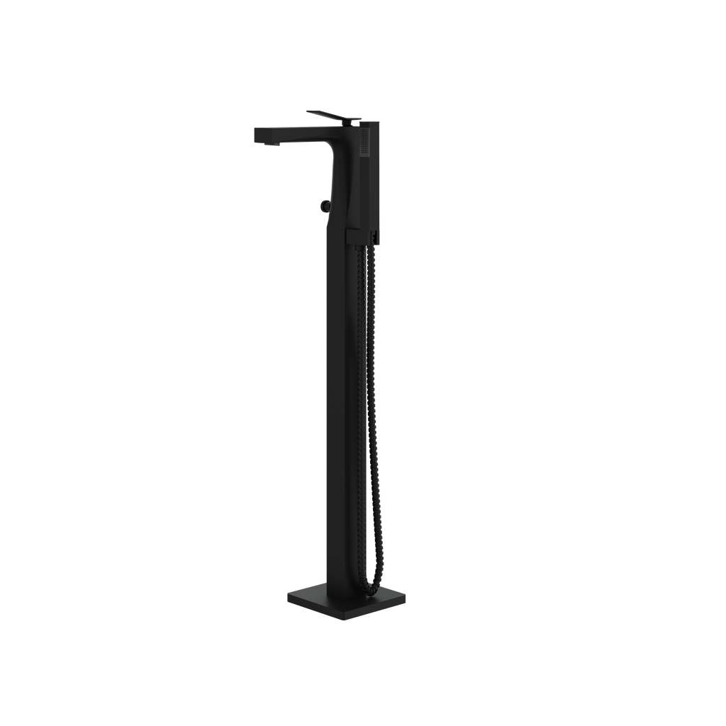 Aquabrass Chicane 19N85 Floor-Mount Tub Filler with Ha