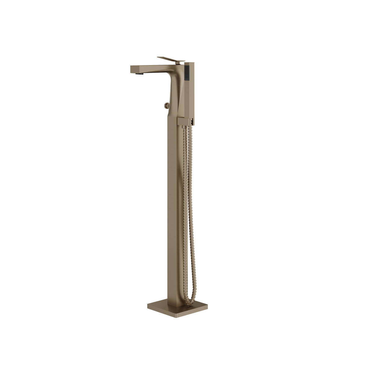 Aquabrass Chicane 19N85 Floor-Mount Tub Filler with Ha