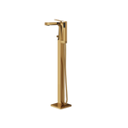 Aquabrass Chicane 19N85 Floor-Mount Tub Filler with Ha