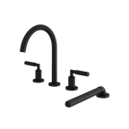Aquabrass Aria 48018 4PCS Deck Tub Filler with Hand Shower