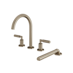 Aquabrass Aria 48018 4PCS Deck Tub Filler with Hand Shower