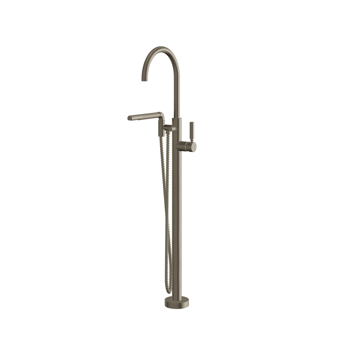 Aquabrass Aria 48085 Floor-Mount Tub Filler with Hand Shower