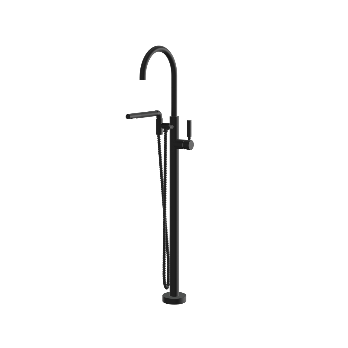Aquabrass Aria 48085 Floor-Mount Tub Filler with Hand Shower