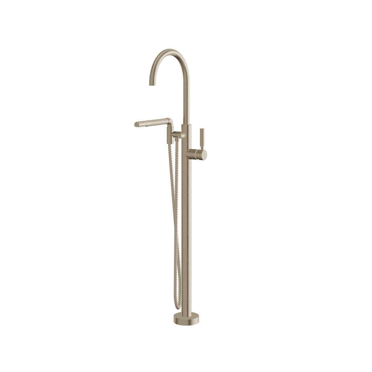 Aquabrass Aria 48085 Floor-Mount Tub Filler with Hand Shower