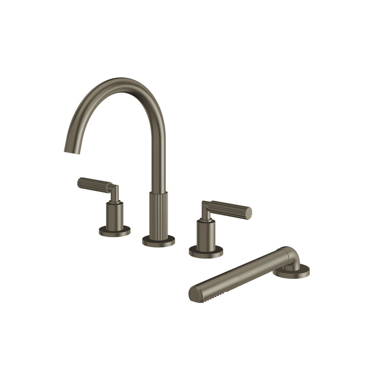 Aquabrass Montebello 49018 4PCS Tub Filler with Hand Shower