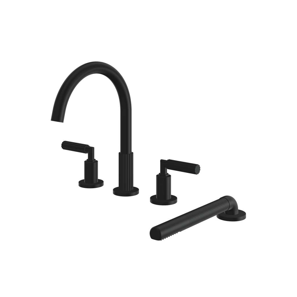 Aquabrass Montebello 49018 4PCS Tub Filler with Hand Shower