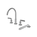 Aquabrass Montebello 49018 4PCS Tub Filler with Hand Shower