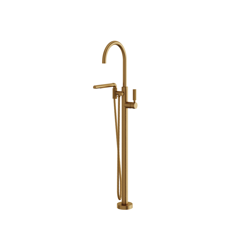 Aquabrass Montebello 49085 Floor Tub Filler with Hand Shower