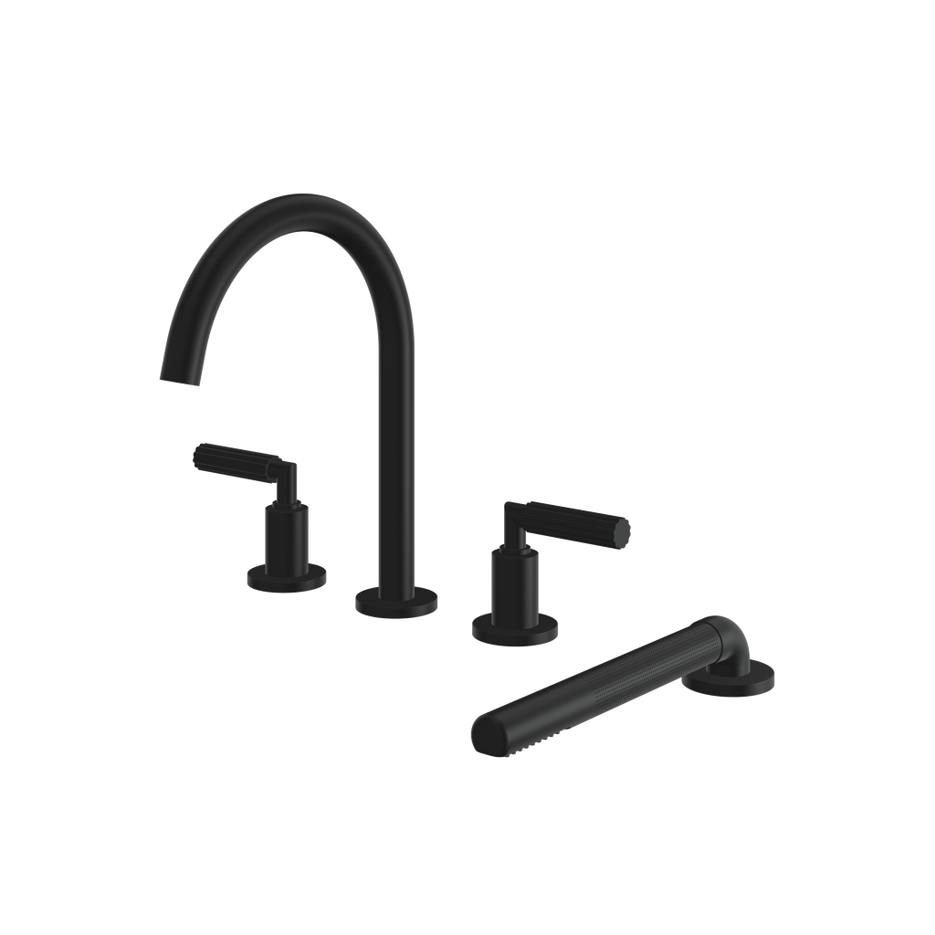 Aquabrass Montecarlo 50018 Monte Carlo 4PCS Tub Filler with Hand Shower