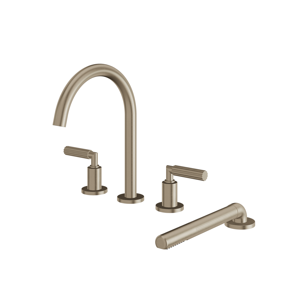 Aquabrass Montecarlo 50018 Monte Carlo 4PCS Tub Filler with Hand Shower