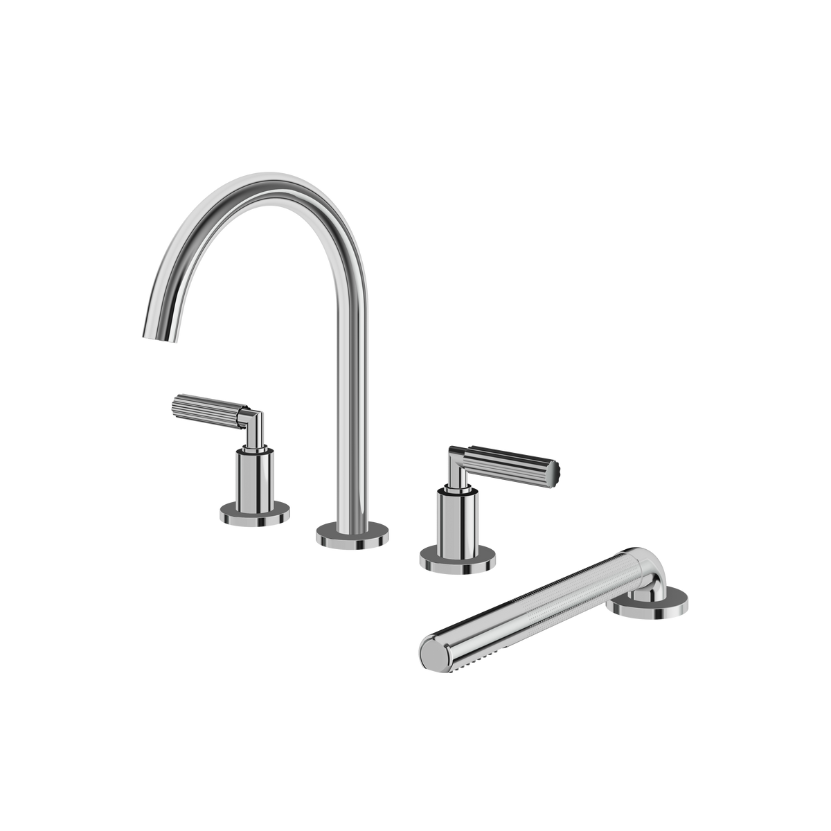 Aquabrass Montecarlo 50018 Monte Carlo 4PCS Tub Filler with Hand Shower