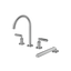 Aquabrass Montecarlo 50018 Monte Carlo 4PCS Tub Filler with Hand Shower