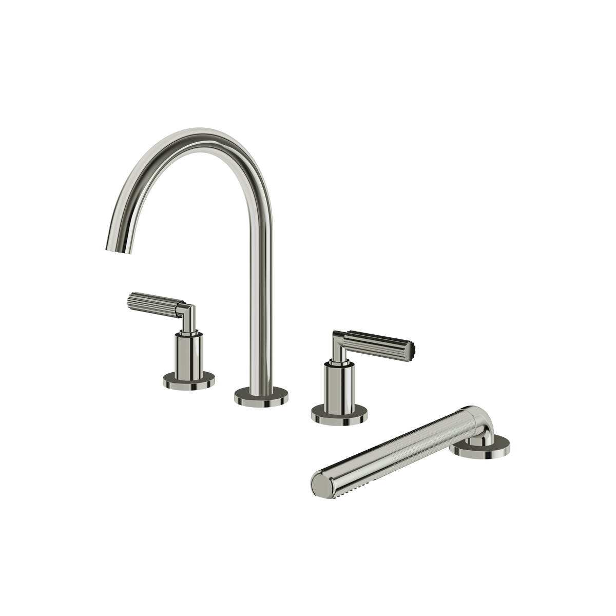 Aquabrass Montecarlo 50018 Monte Carlo 4PCS Tub Filler with Hand Shower