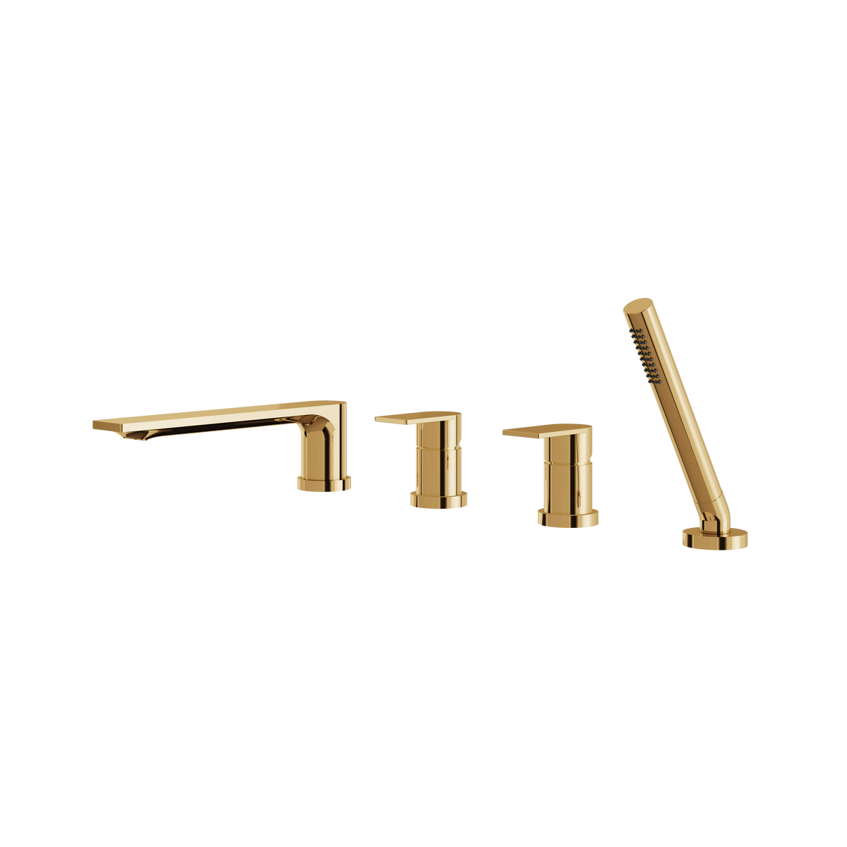 Aquabrass Alpha 92017 Deck Tub Filler with Hs & 2 Mv
