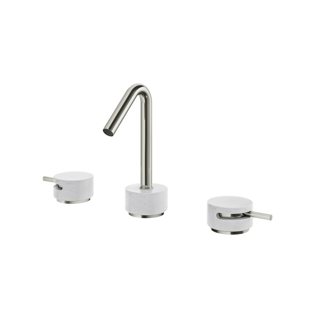 Aquabrass Marmo CL16BC 8"CC Lavatory Faucet Carrara