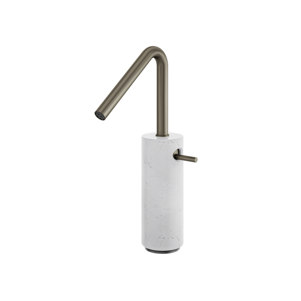 Aquabrass Marmo CL20BC Tall S Hole Lavatory Faucet Carrara