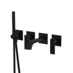 Aquabrass Tosca 34004 Wall Tub Filler with Hand Shower Trim