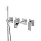 Aquabrass Tosca 34004 Wall Tub Filler with Hand Shower Trim
