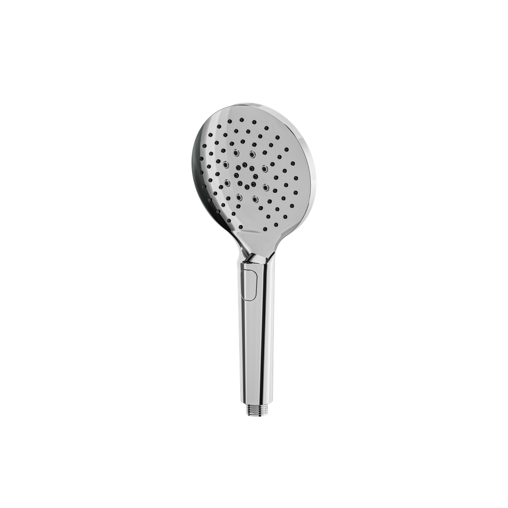 Aquabrass Handshower 85265 Round Hand Shower with Push Button 3-Function