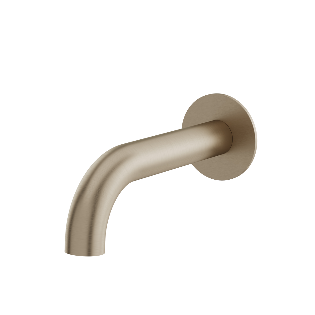 Aquabrass Tub Spout 11132 7" Round Slip Fit No Diverter