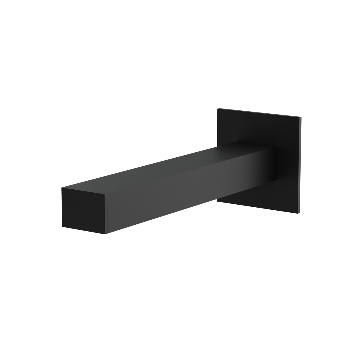 Aquabrass Tub Spout 11732 7" Square Slip Fit No Diverter