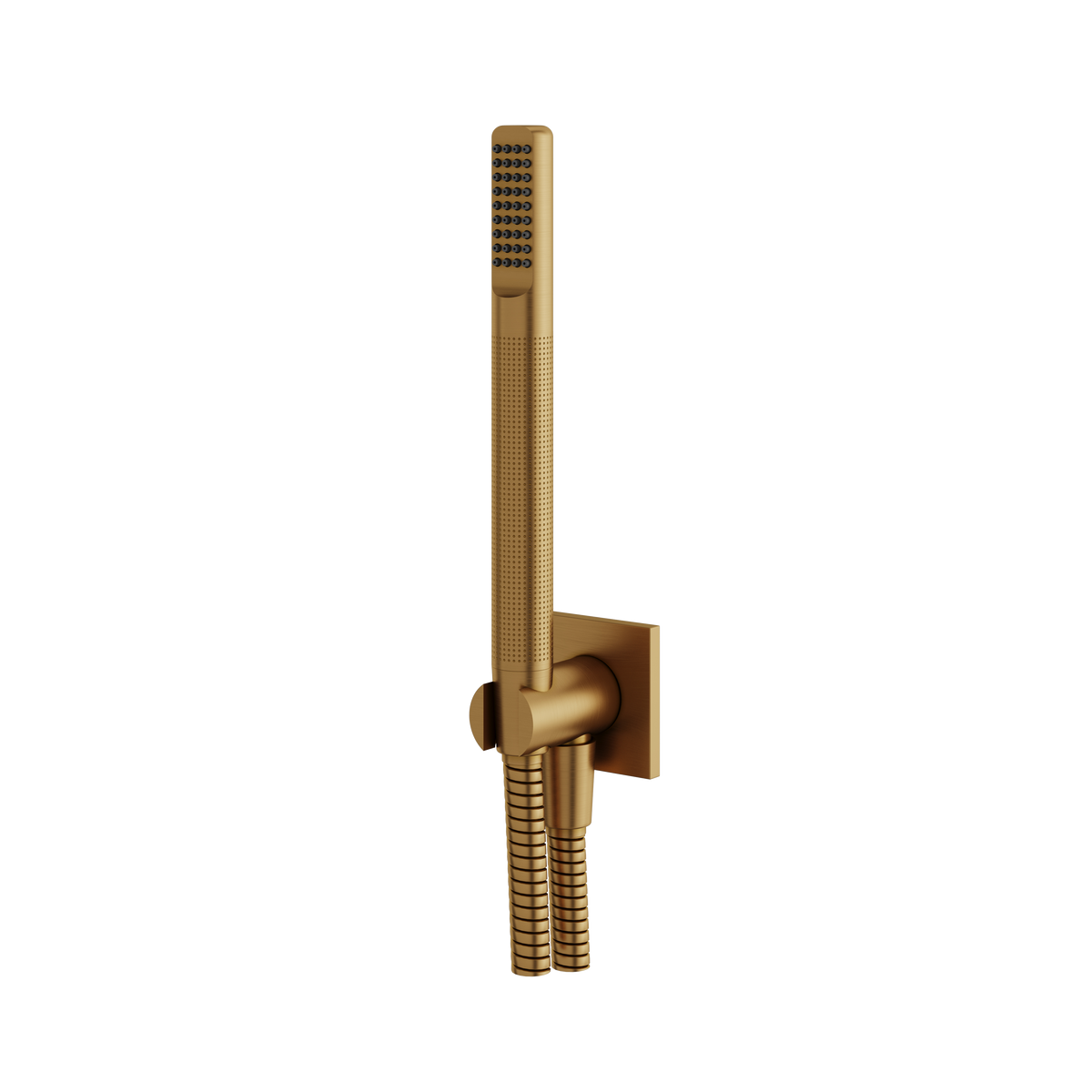 Aquabrass Handshower Sets HSS374 Round Hand Shower Set Tubular Shower Square Flange