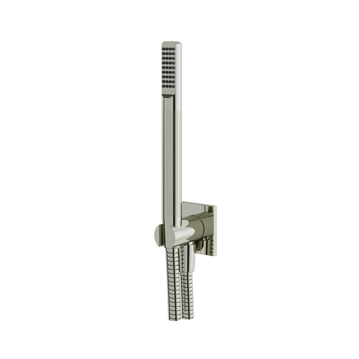 Aquabrass Handshower Sets HSS374 Round Hand Shower Set Tubular Shower Square Flange