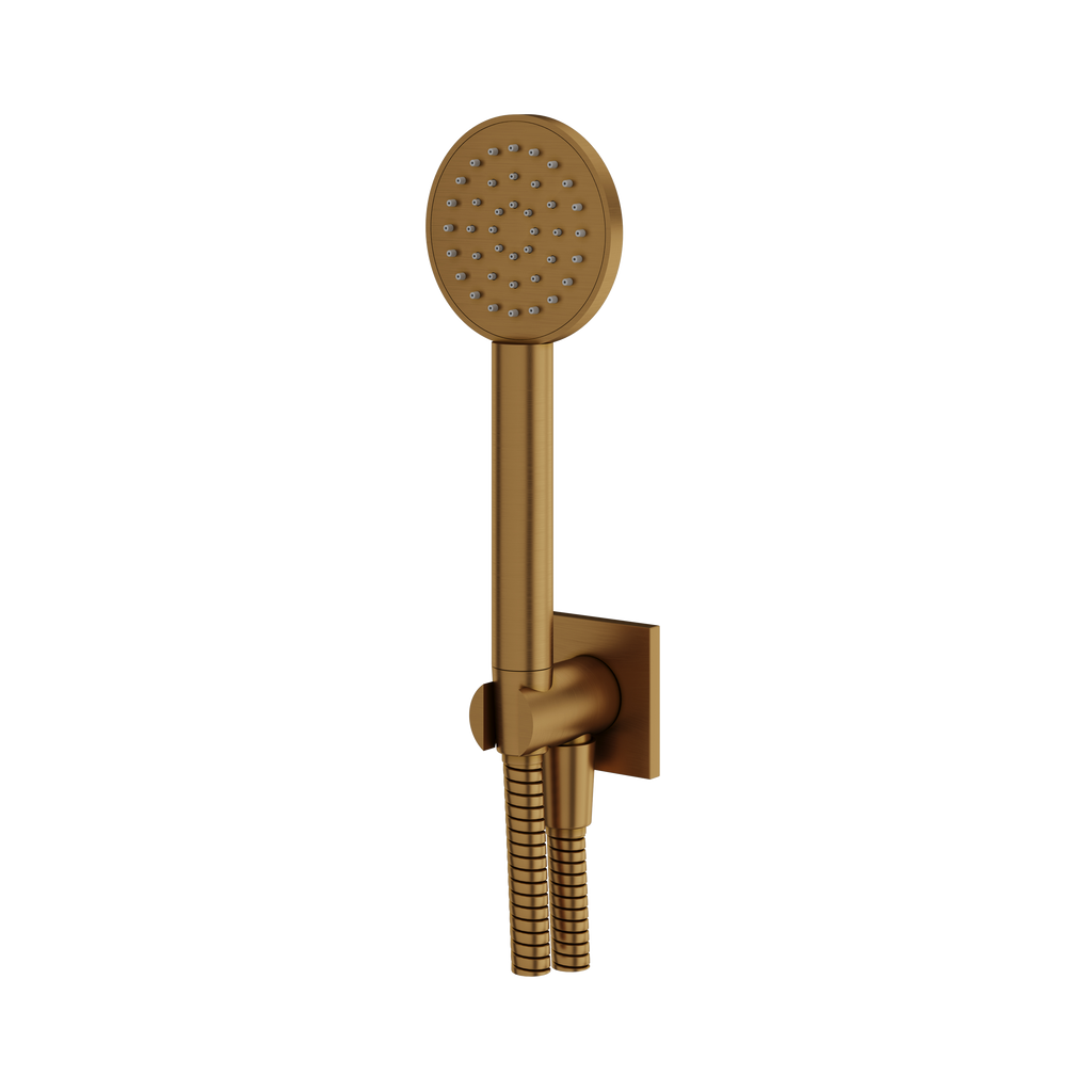 Aquabrass Handshower Sets HSS375 Round Handshower Set Square Flange