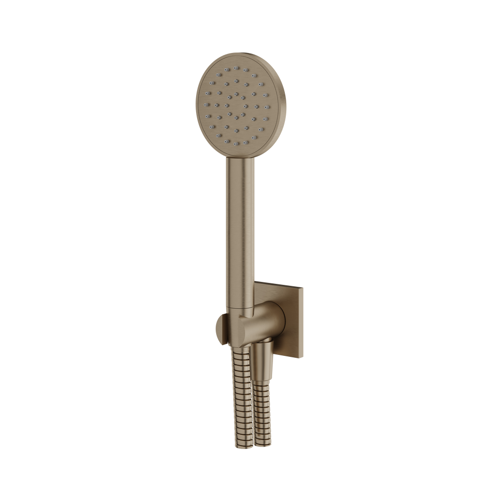 Aquabrass Handshower Sets HSS375 Round Handshower Set Square Flange