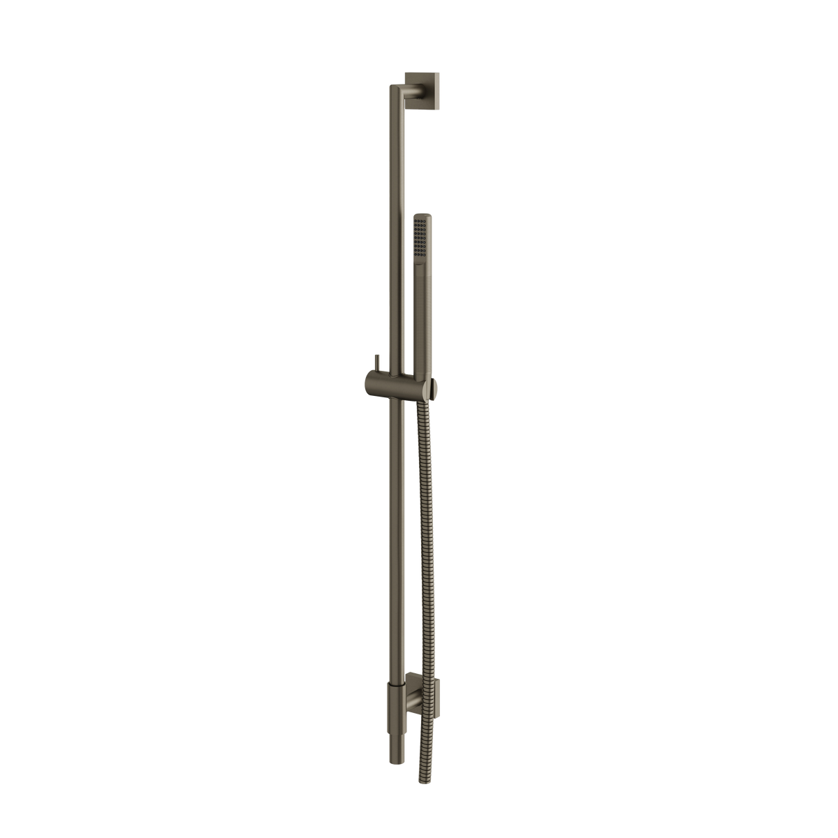 Aquabrass Shower Rail SCR95 Complete with Square Flange Tube Hand Shower