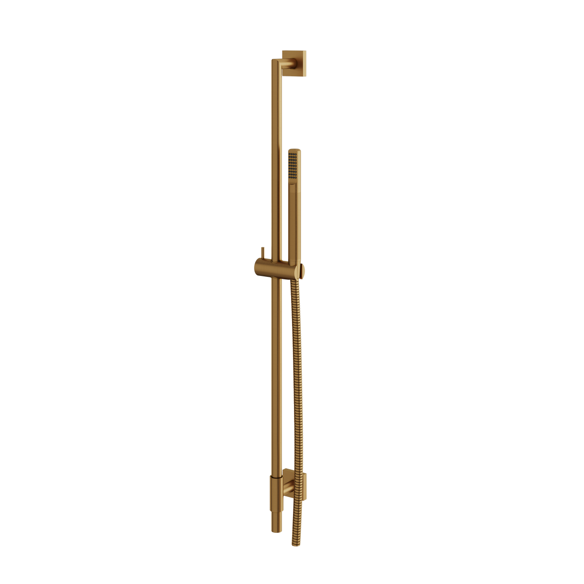 Aquabrass Shower Rail SCR95 Complete with Square Flange Tube Hand Shower