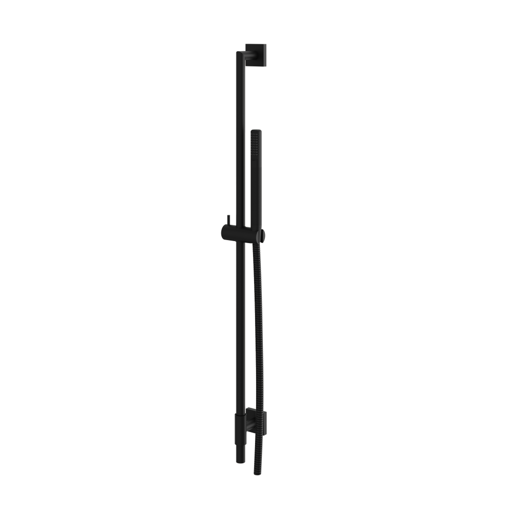 Aquabrass Shower Rail SCR95 Complete with Square Flange Tube Hand Shower